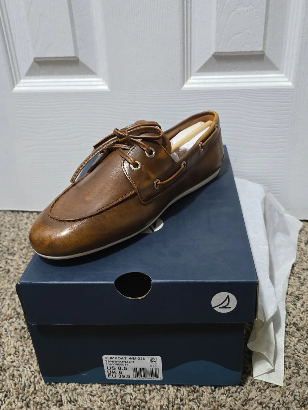 Brown Leather Boat Shoe Lace-Up - Women's